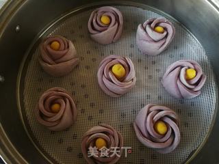 花样面食:紫薯玫瑰的做法步骤:23