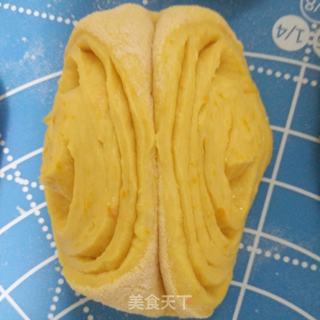 南瓜蝴蝶花卷的做法步骤:8