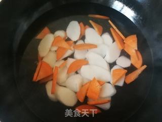 山药胡萝卜炒木耳的做法步骤:4