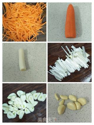 菠菜炒胡萝卜的做法步骤:3