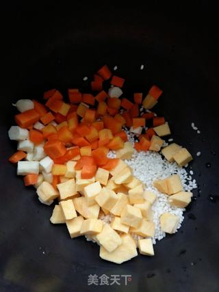 三色糯米粥的做法步骤:3