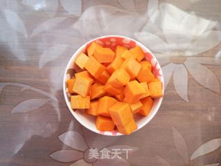 南瓜红豆米粥的做法步骤:2