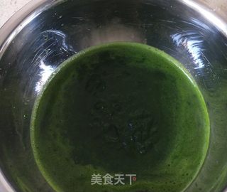 菠菜汁馒头的做法步骤:4