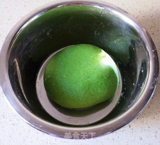 菠菜汁馒头的做法步骤:7