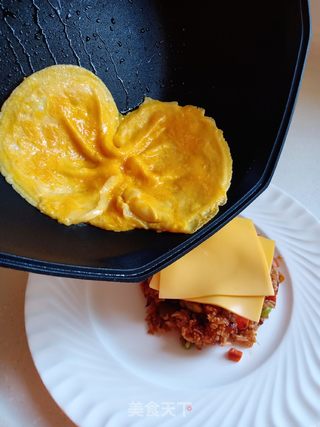 芝士蛋包饭的做法步骤:9