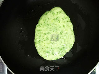 荠菜虾仁早餐饼的做法步骤:5