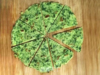 荠菜虾仁早餐饼的做法步骤:8