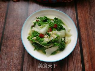 蒜香黄心菜的做法步骤：9