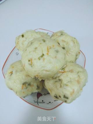 胡萝卜葱花馒头的做法步骤:4