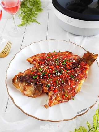 香煎鲈鱼的做法步骤:12
