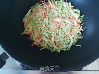 日式卷心菜饼的做法步骤:8