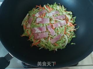 日式卷心菜饼的做法步骤:9