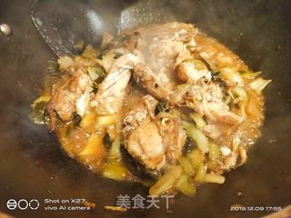 酸菜烧草鱼的做法步骤:6