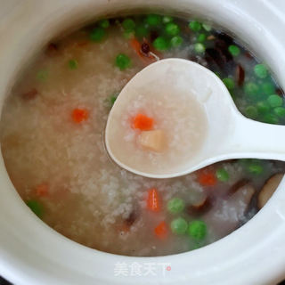 干贝鲜虾海鲜粥的做法步骤:6
