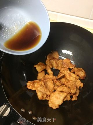 锅包肉的做法步骤:17