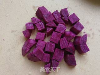 紫薯银耳糖水的做法步骤:3