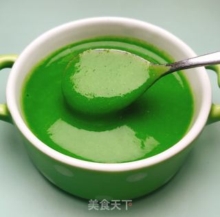 【青菜山药泥】6、7、8月龄婴儿宝宝辅食的做法步骤:9