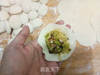 大白菜素蒸饺的做法步骤:11