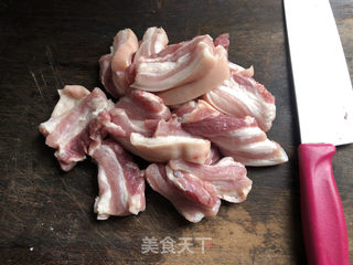 #炒咸肉的做法图解3