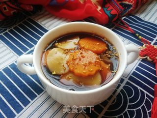 桂花红薯煮年糕的做法步骤:11