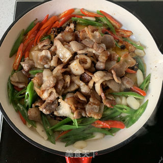 肥而不腻、香辣过瘾的农家小炒肉的做法步骤：6