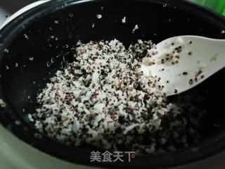 #三色藜麦生蚝炒饭的做法图解4