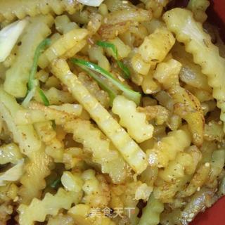 干煸土豆条的做法步骤：7