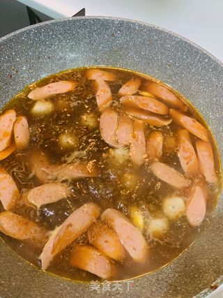 冬季美食，重庆麻辣烫乌冬的做法步骤：5
