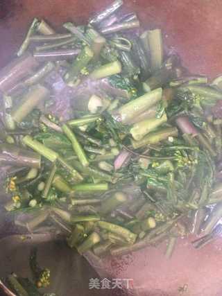 素炒红菜苔的做法步骤：3