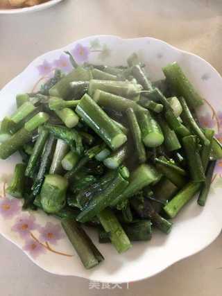 素炒红菜苔的做法步骤：4