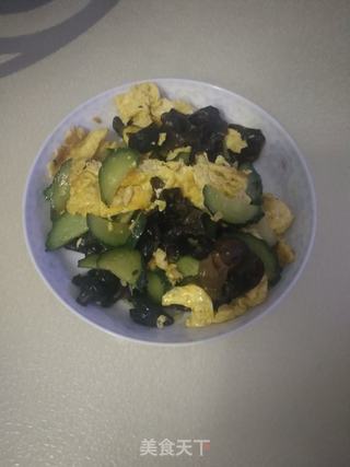 黄瓜炒木耳鸡蛋的做法步骤:12