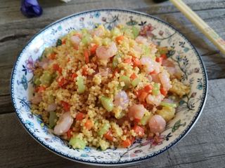 虾仁小米炒饭的做法步骤:12