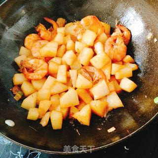 冬瓜焖大虾的做法步骤:6