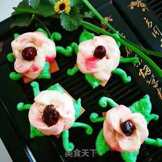 鲜花馒头的做法步骤:33