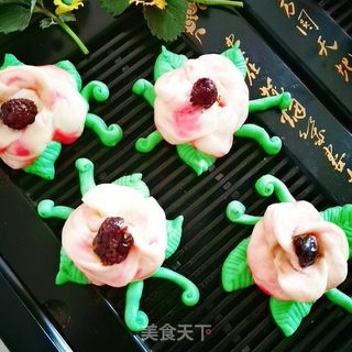 鲜花馒头的做法步骤:34