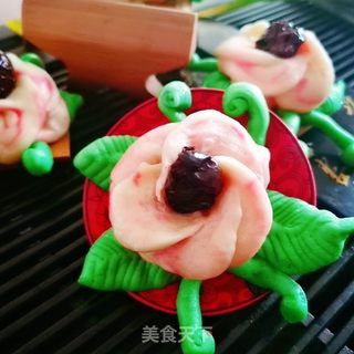 鲜花馒头的做法步骤:36