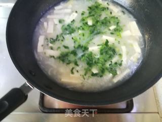 虾皮萝卜豆腐汤的做法步骤:8