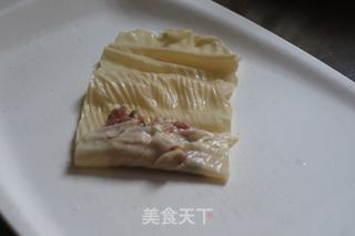 肉末蒸豆腐皮的做法步骤：4