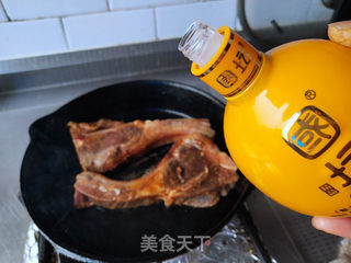 平底锅煎烤小羊排的做法步骤:8