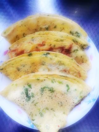 快手早餐饼的做法步骤:12