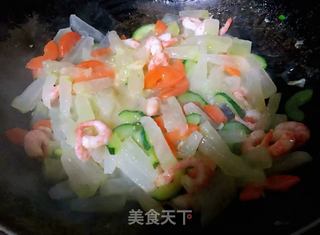 #清肠食谱#冬瓜时蔬虾仁的做法步骤：10