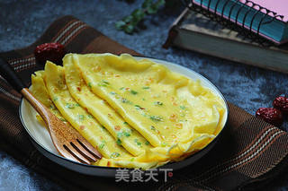葱香鸡蛋软饼的做法步骤:9