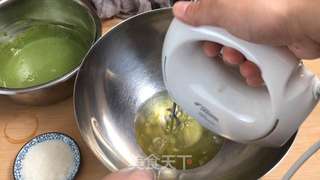 第四个抹茶味食谱--抹茶舒芙蕾松饼(无泡打粉版)的做法步骤:3