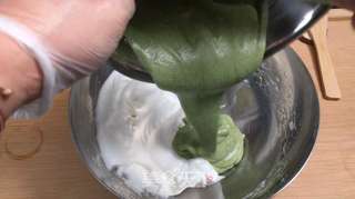第四个抹茶味食谱--抹茶舒芙蕾松饼(无泡打粉版)的做法步骤:6