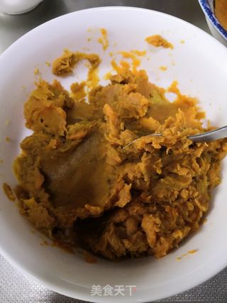 红薯糯米球的做法步骤:4