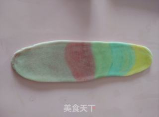 彩虹螺旋豆沙酥的做法步骤:6