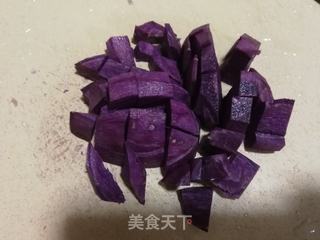紫薯百合燕麦米浆的做法步骤:2