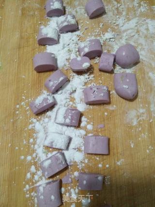 彩色芋圆的做法步骤:4