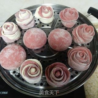 红玫瑰花卷的做法步骤:12