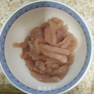 里脊肉炒食蔬的做法步骤：3